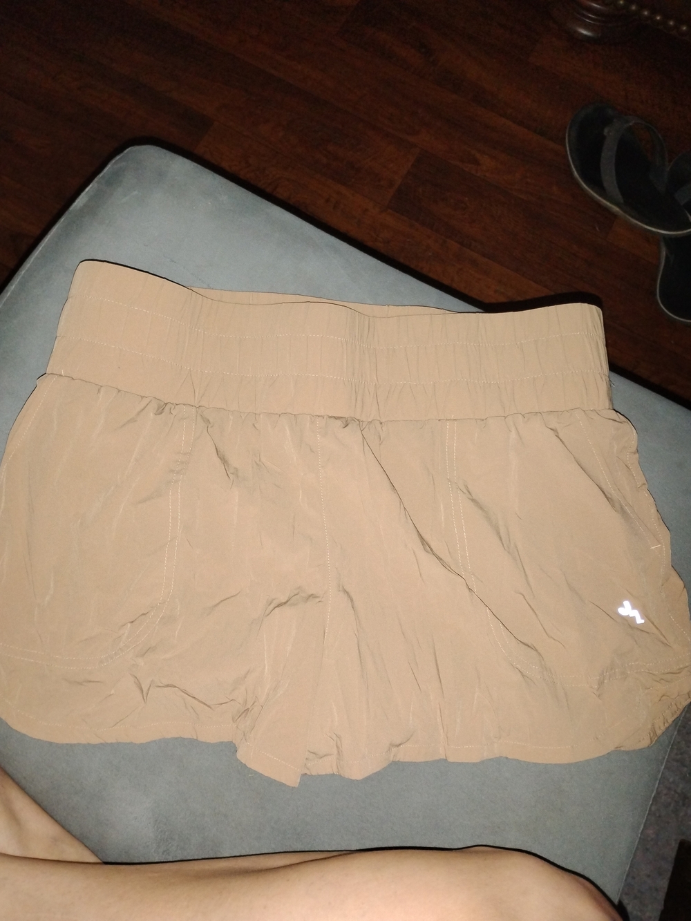 JoyLab Beige High-Waist Athletic Shorts